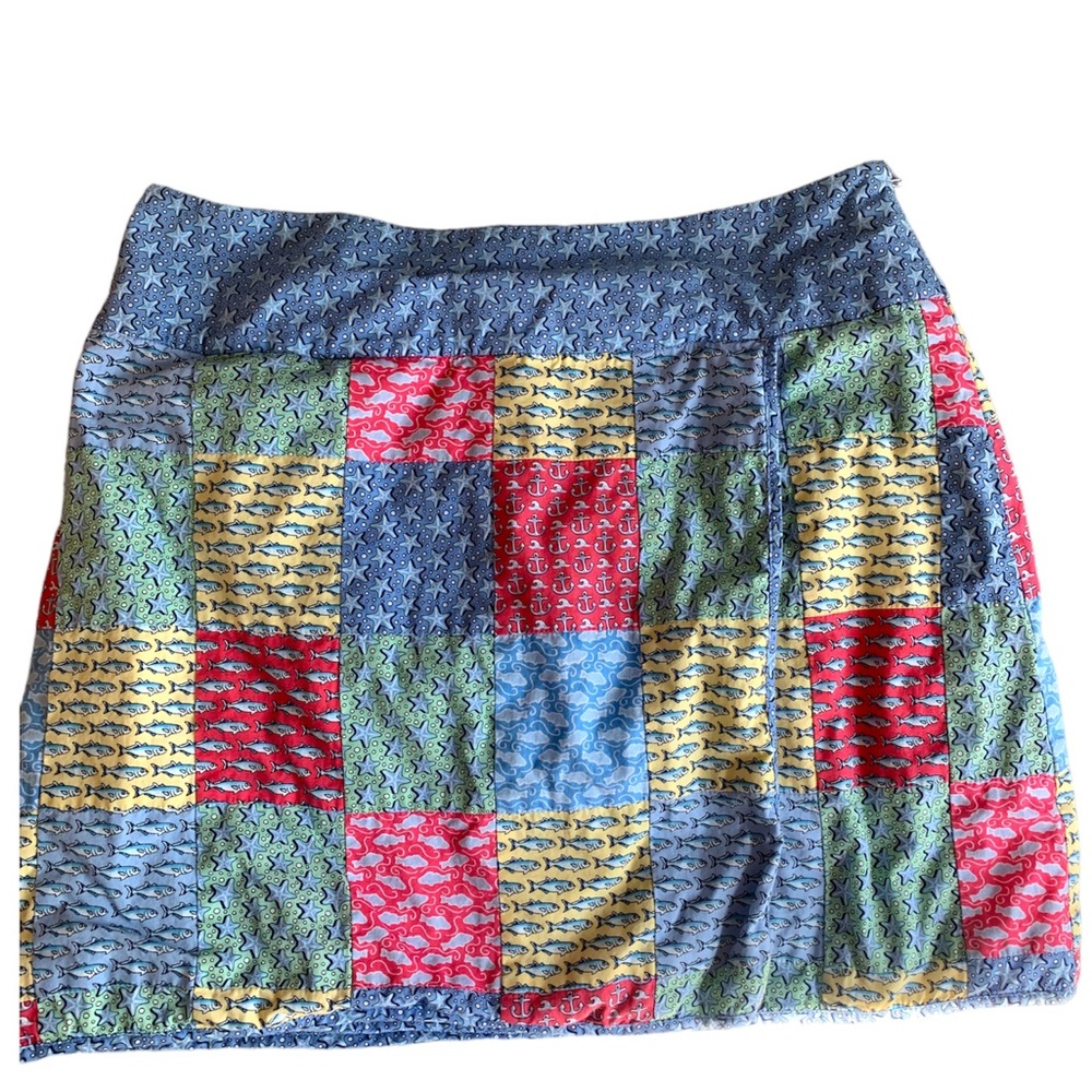 Vineyard Vines Patchwork Mini Skirt – Size 2